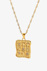 Cubic Zirconia Geometric Pendant Necklace - Shah S. Sahota